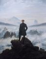Caspar David Friedrich: „Wanderer über dem Nebelmeer“ CC0 photographic reproduction by Cybershot800i at-wikimedia.commons