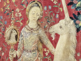 Die Dame mit dem Einhorn (Ausschnitt) im Musée de Cluny CC0 Didier Descouens at-wikimedia.commons