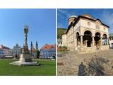Dreifaltigkeitssäule in Timișoara; Dreifaltigkeitskirche Kloster Cozia CCBYSA4.0 Vacant0; MIHAIL@wikimedia.commons  Dreifaltigkeitssäule in Timișoara; Dreifaltigkeitskirche Kloster Cozia CCBYSA4.0 Vacant0; MIHAIL@wikimedia.commons